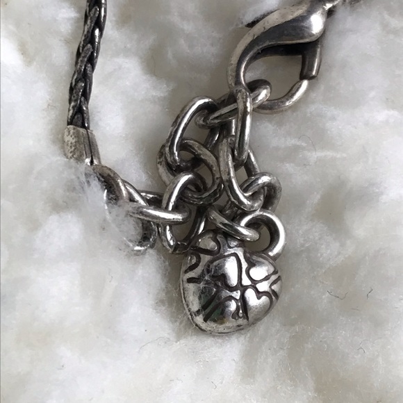 Vintage Brighton Silver Gold Heart Necklace & Earrings Set - Picture 4 of 5